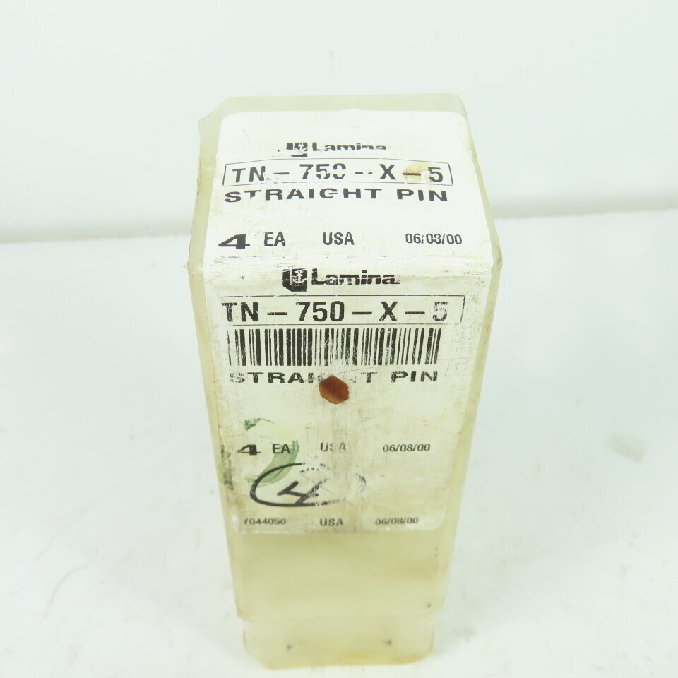Lamina TN-750-X-5 Steel Straight Pin Press Fit 5″ OAL 3/4″ OD Lot Of 4