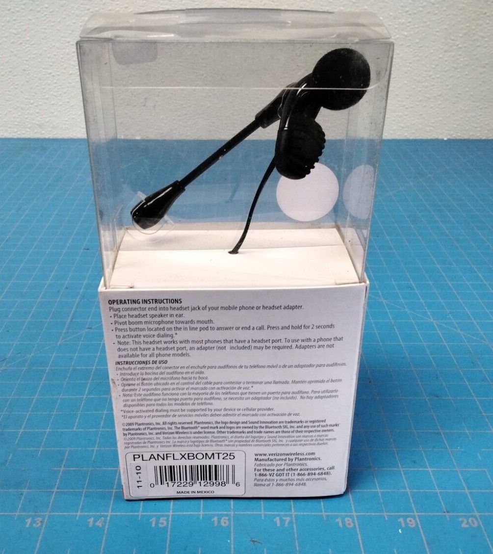 Verizon PLANFLXBOMT25 Plantronics Flex Boom Headset