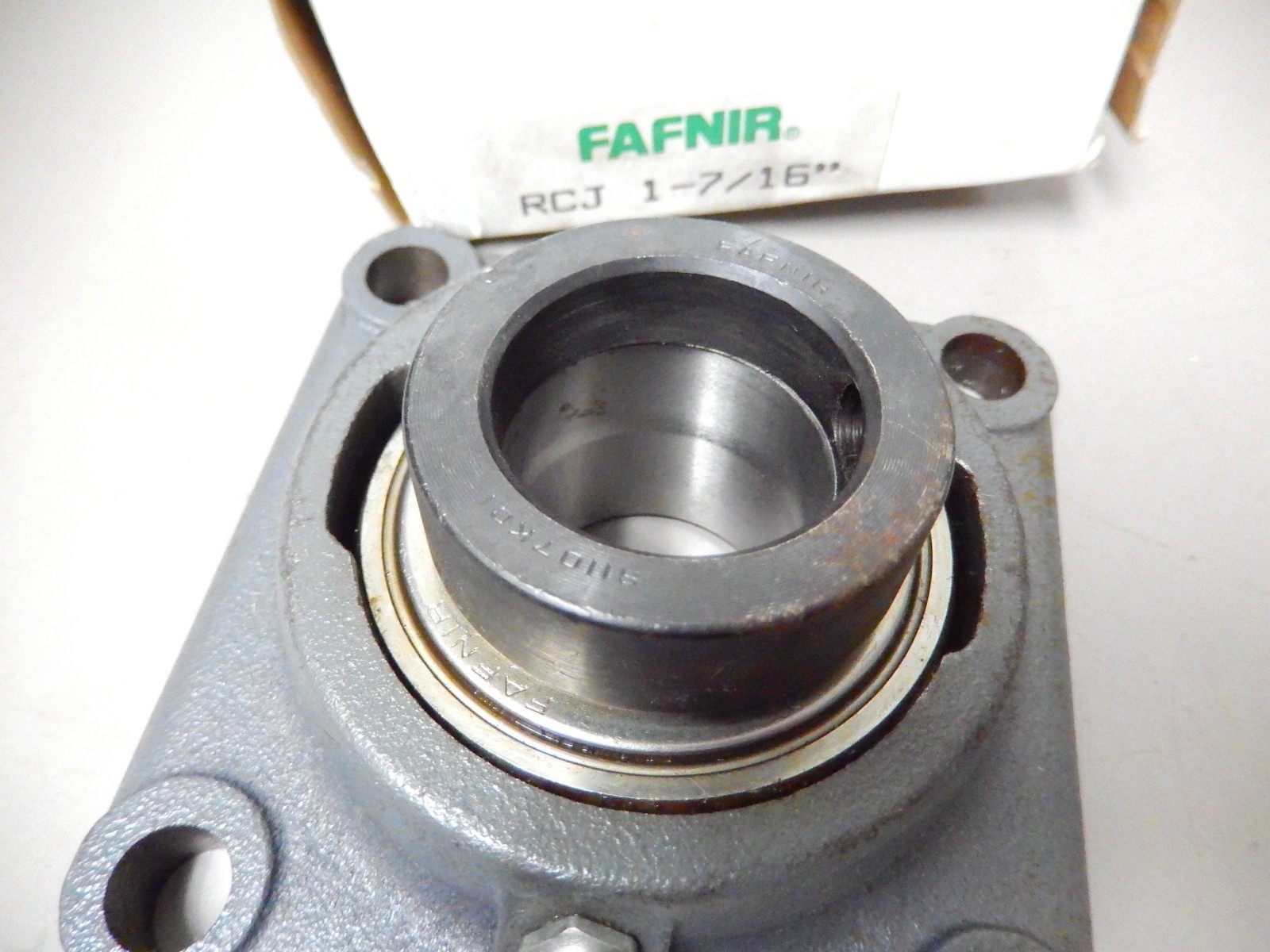 Fafnir RCJ 1 7/16 Flange Bearing 4 Bolt Mount With Collar 1-7/16″ Bore