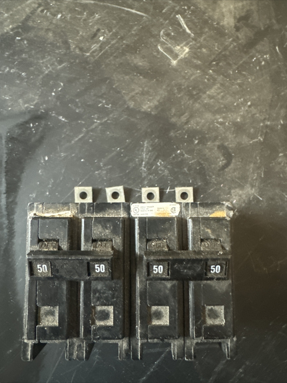 Used Eaton Quicklag QBHW2050 Bolt On Circuit Breaker 50A 2 Pole