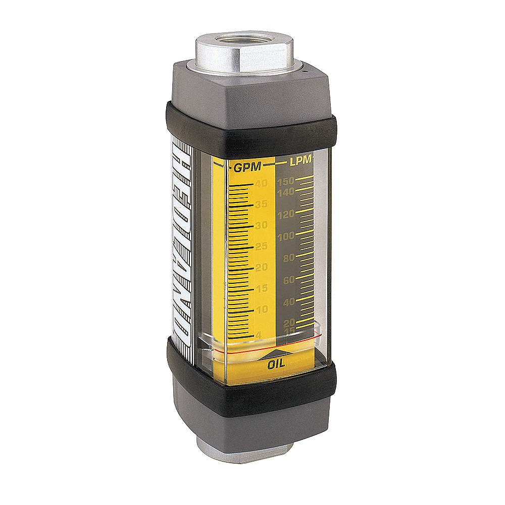 HEDLAND H600A-002 Flowmeter, 0.2-2.0 / 1-7.5 GPM/LPM 4NMV4