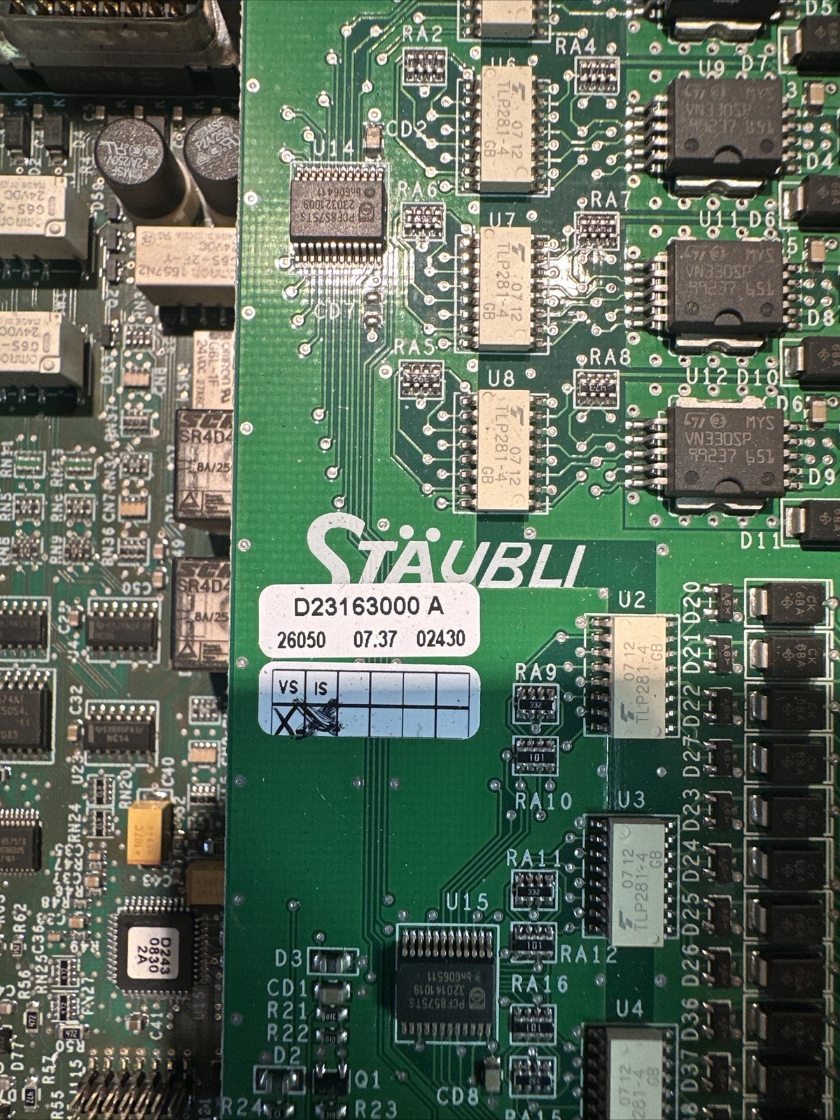 STAUBLI RSI D13167575A Control Module For CS8 C with D23163000 A Card