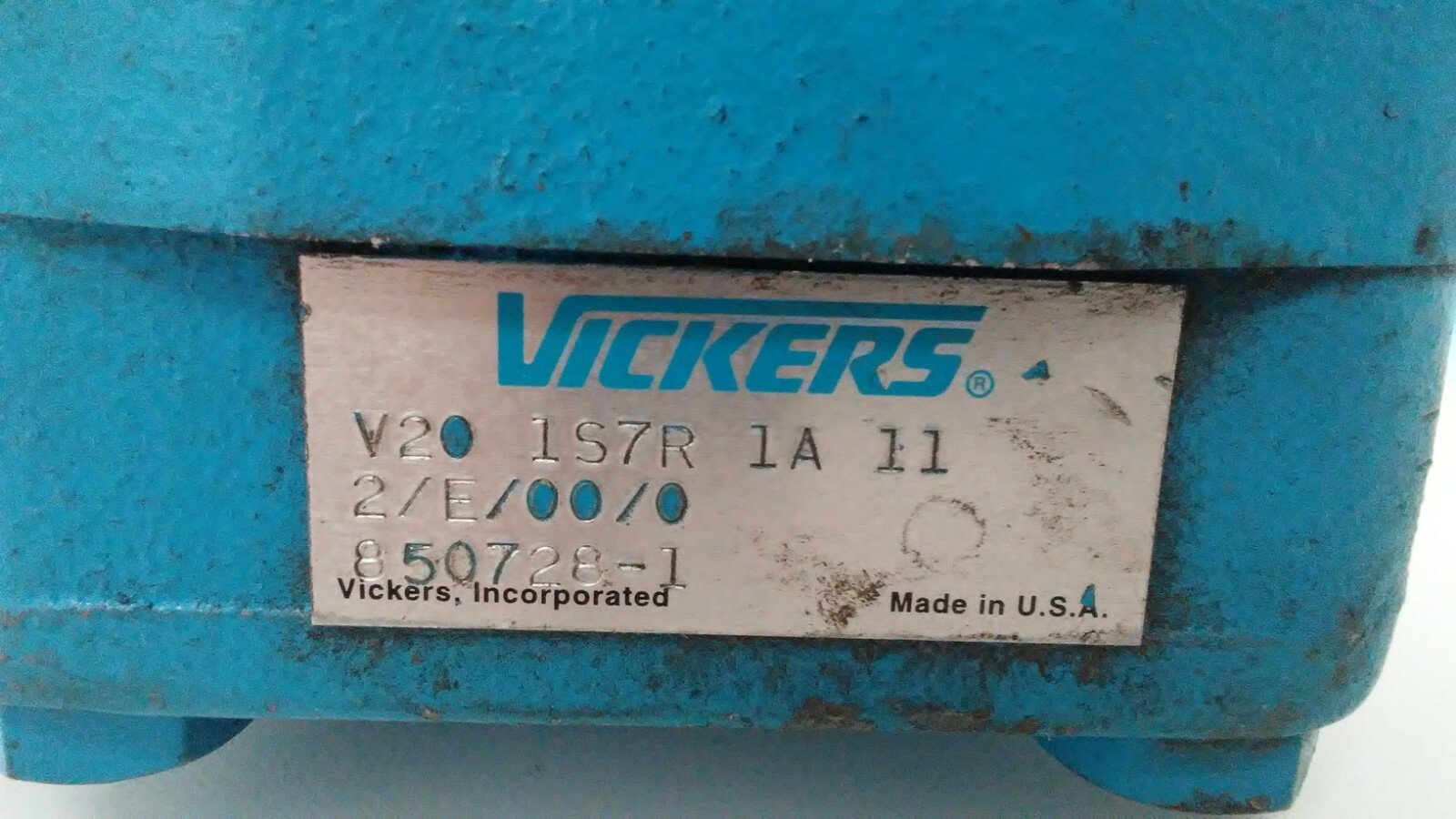 NEW OLD STOCK! VICKERS 350V201S7R REWINDER PUMP 850728-1 V20-1S7R-1A-11