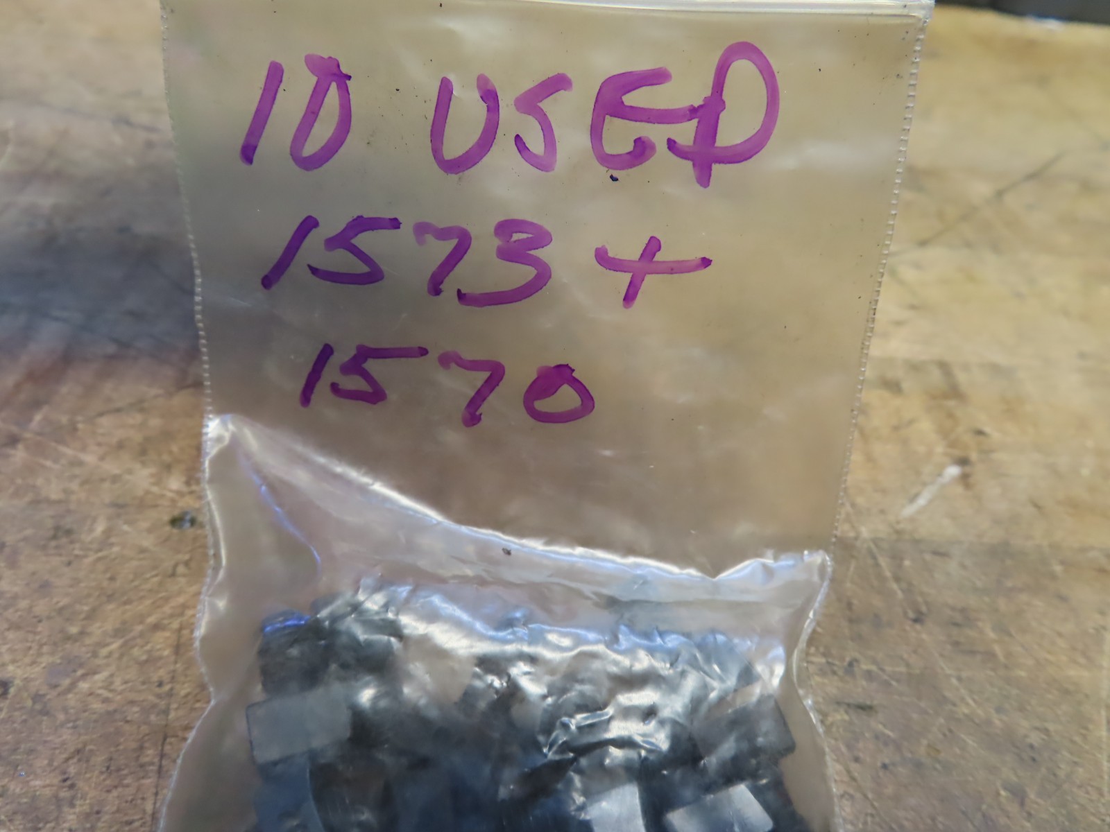 10 pc each used LoveJoy Tool Co. Inc. 1570 & 1573 combination screws and anvils