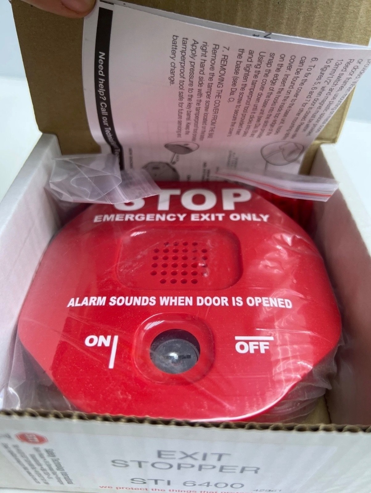 Safety Technology International, Inc. STI-6400 Exit Stopper