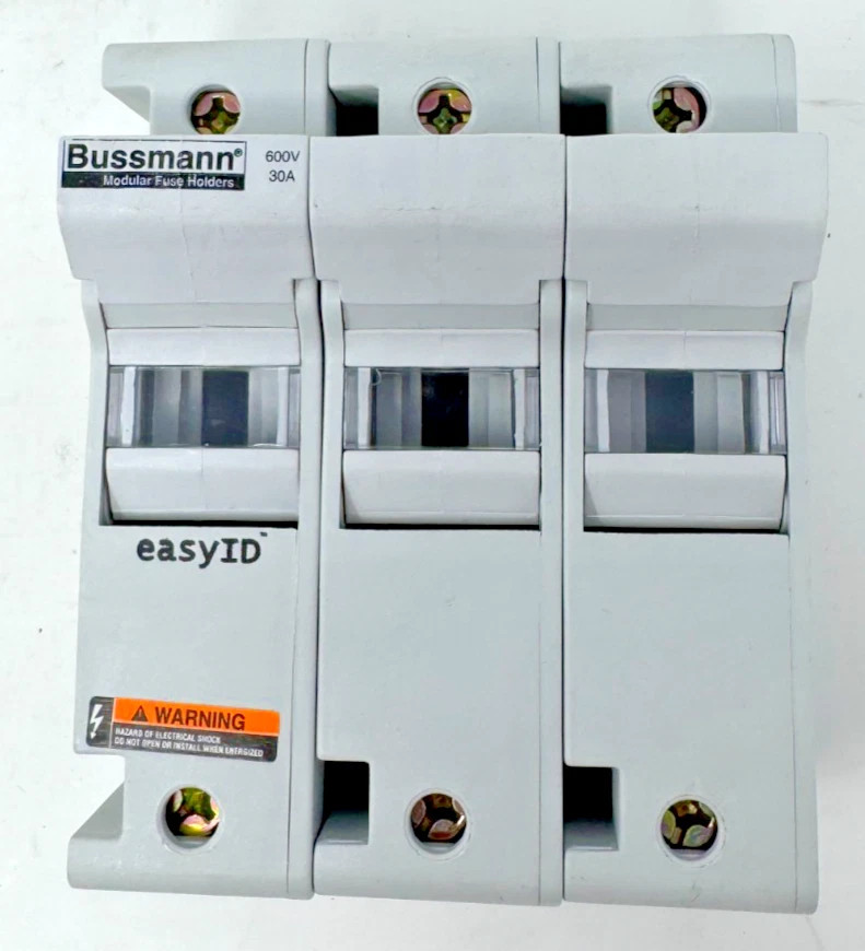COOPER BUSSMANN 30A 600V 200kA 3-POLE FUSE HOLDER CH30J3
