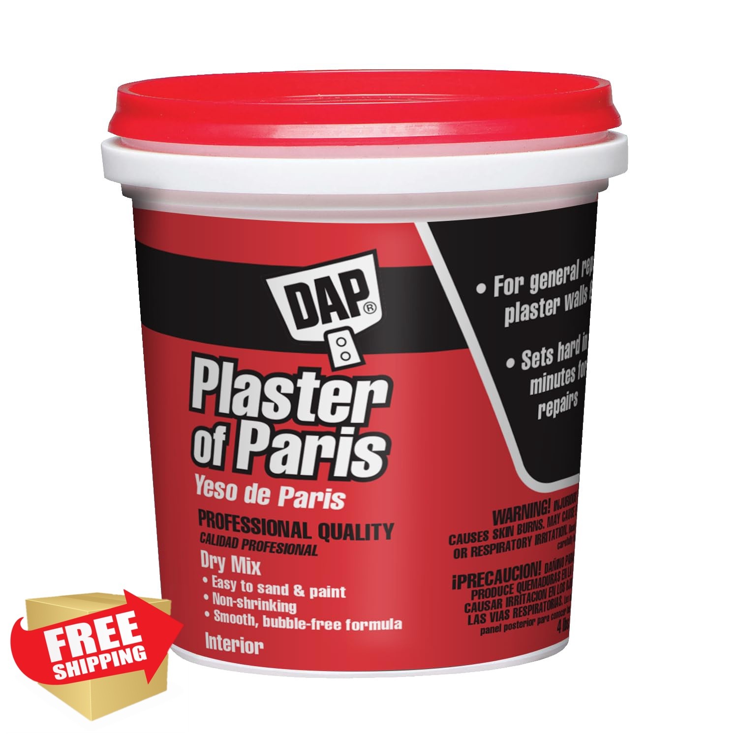 DAP Plaster of Paris White 4 Lb Tub