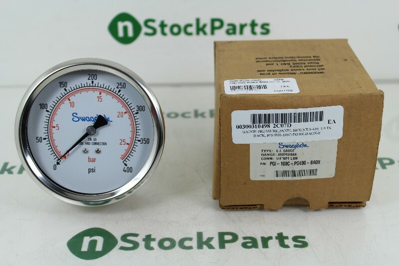 SWAGELOK PGI-100C-PG400-BA0X G.I. GAUGE 400PSI/BAR 1/4″ NPT LBM NSFB