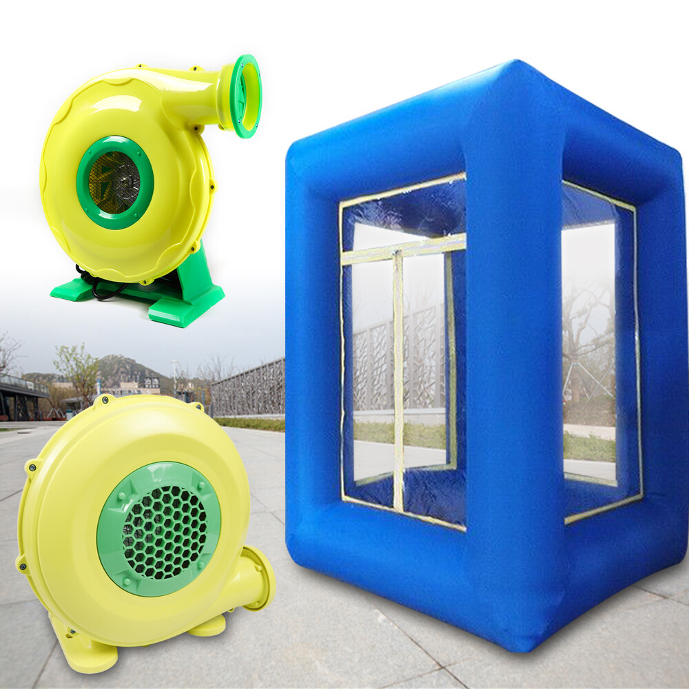 9ft/2.5m Inflatable Cash Cube Machine Money Machine Booth w/Blower for Promotion