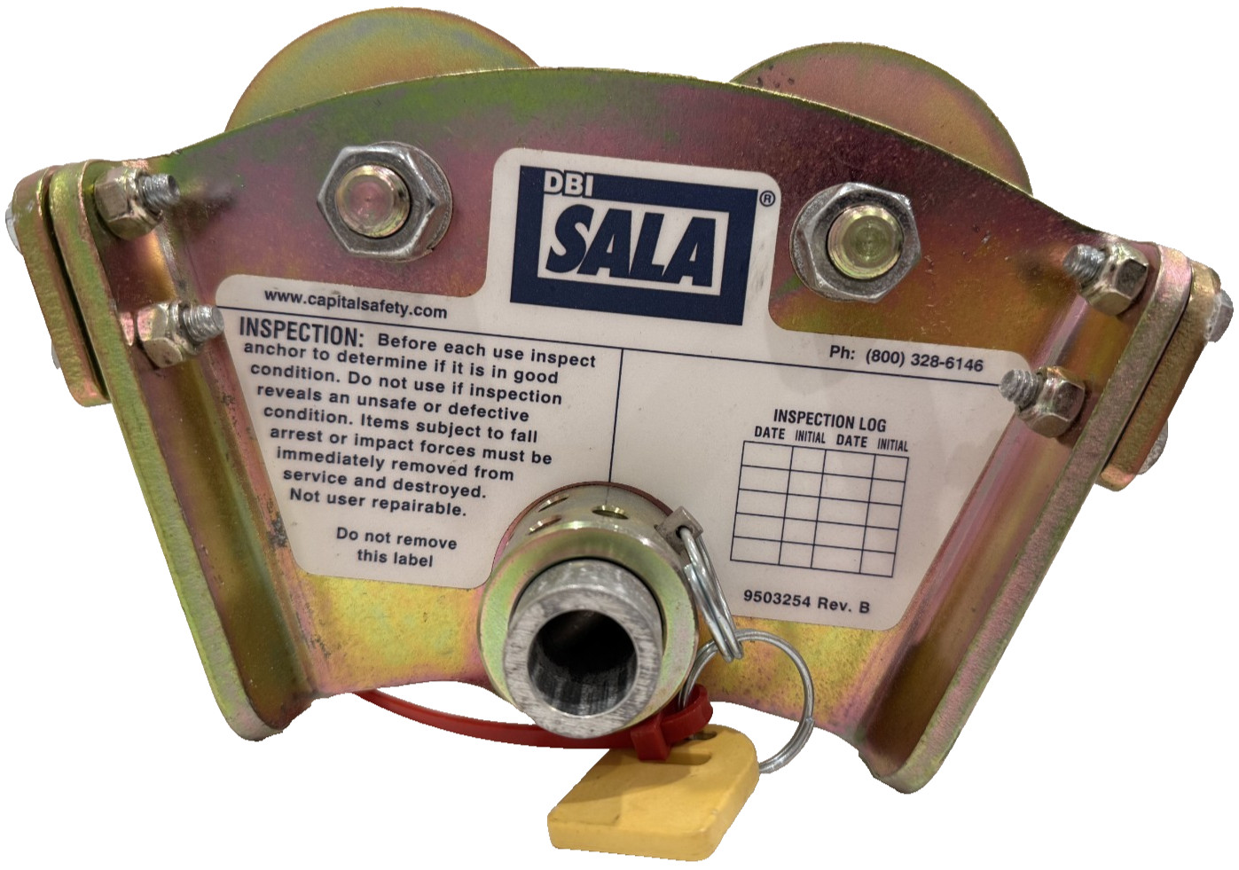 NEW DBI-SALA 2103143 BEAM TROLLEY ANCHOR 3-8IN FLANGE WIDTH 310LB WEIGHT CAP