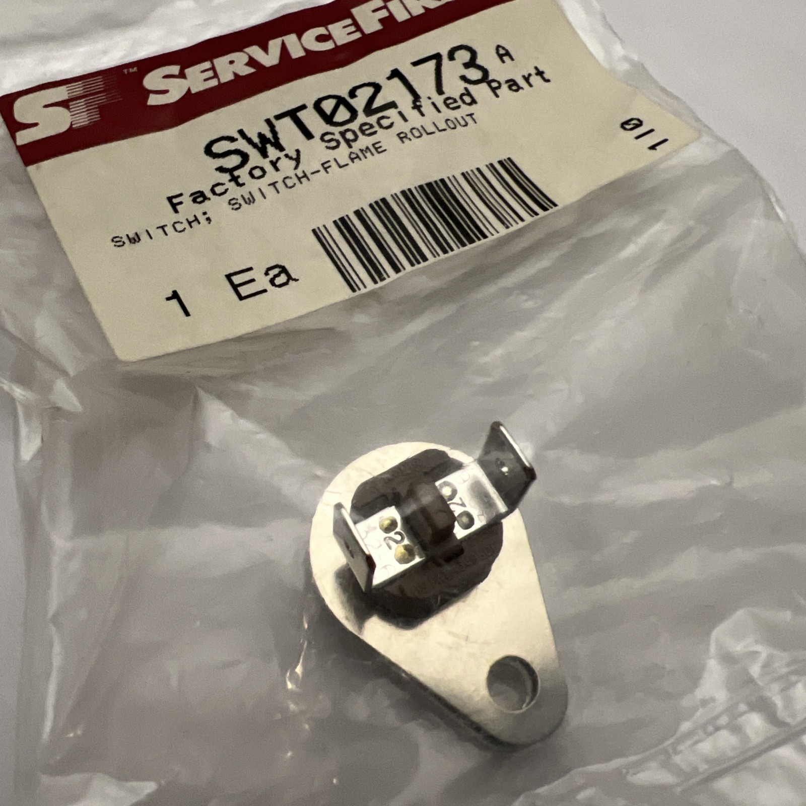 Service First SWT02173 Switch, Flame Rollout Manual Reset for ADC/ADD Furnaces