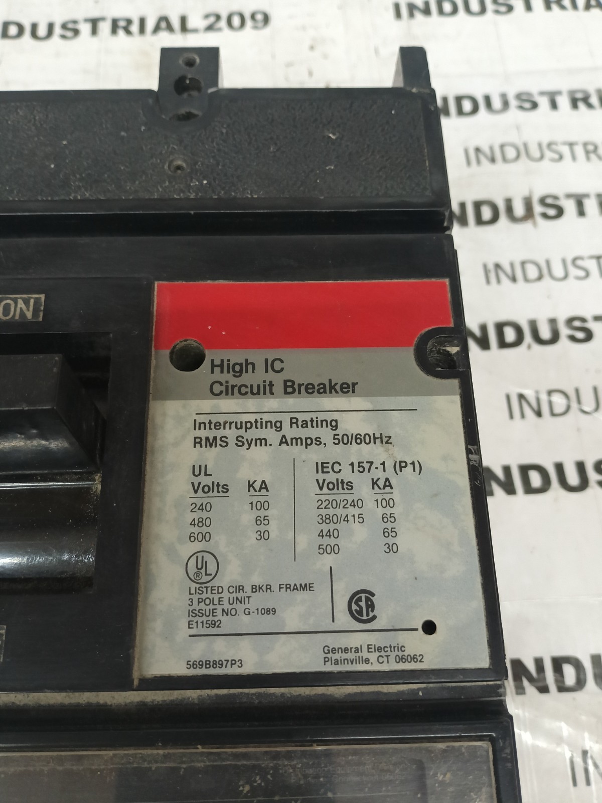 GE TJL4V2604 400A BREAKER 220/240V W/VERSA TRIP UNIT
