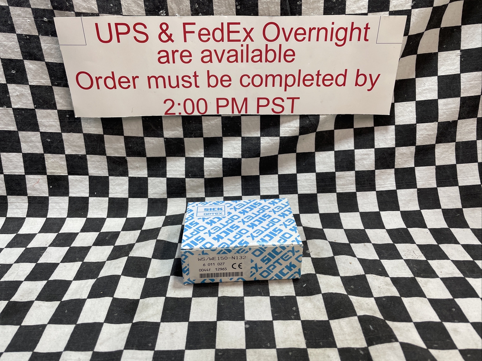 SICK OPTEX SENSOR, WS/WE150-N132, WE150-N132, 2 PER BOX, SHIPSAMEDAY