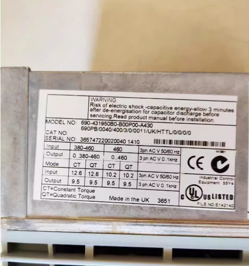 690-431950B0-B00P00-A430 690PB/0040/400/3/0/0011/UK/HTTL/0/0/0 100% TESTED FEDEX