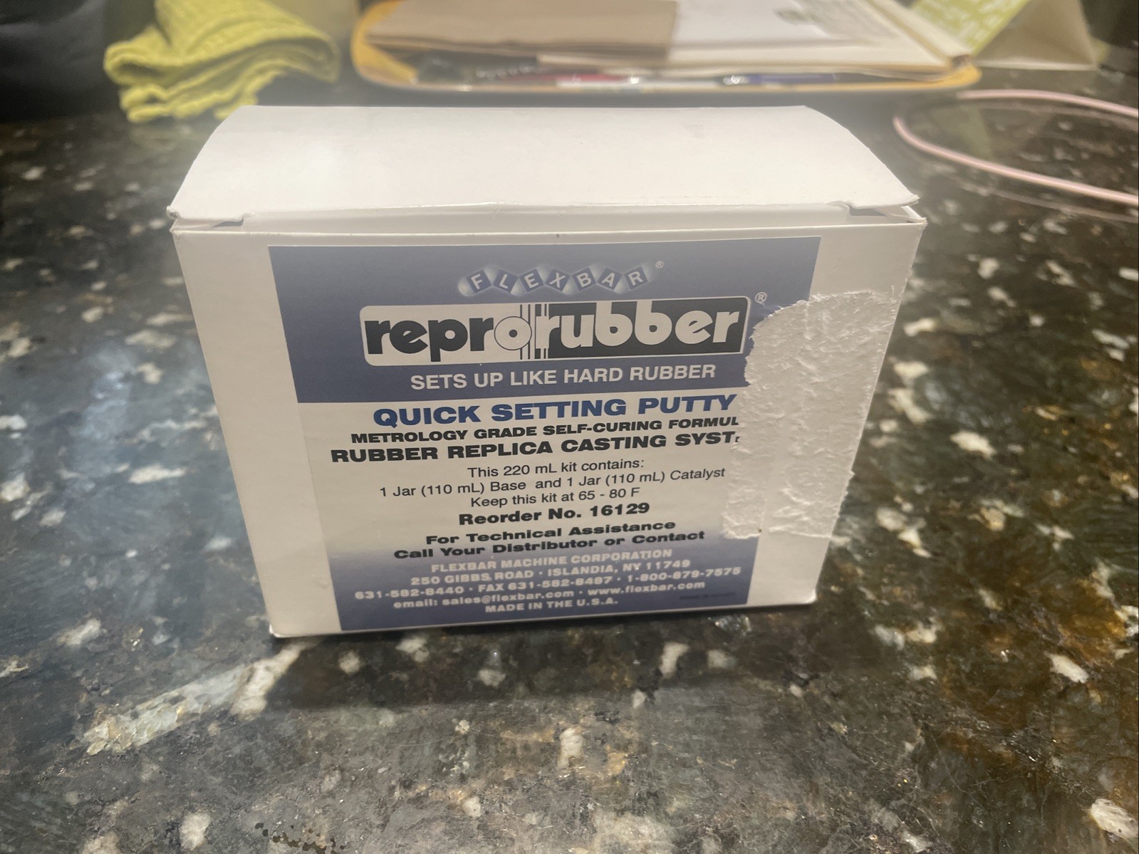 Flexbar Reprorubber 220 ml Quick Set Putty Casting Material Kit