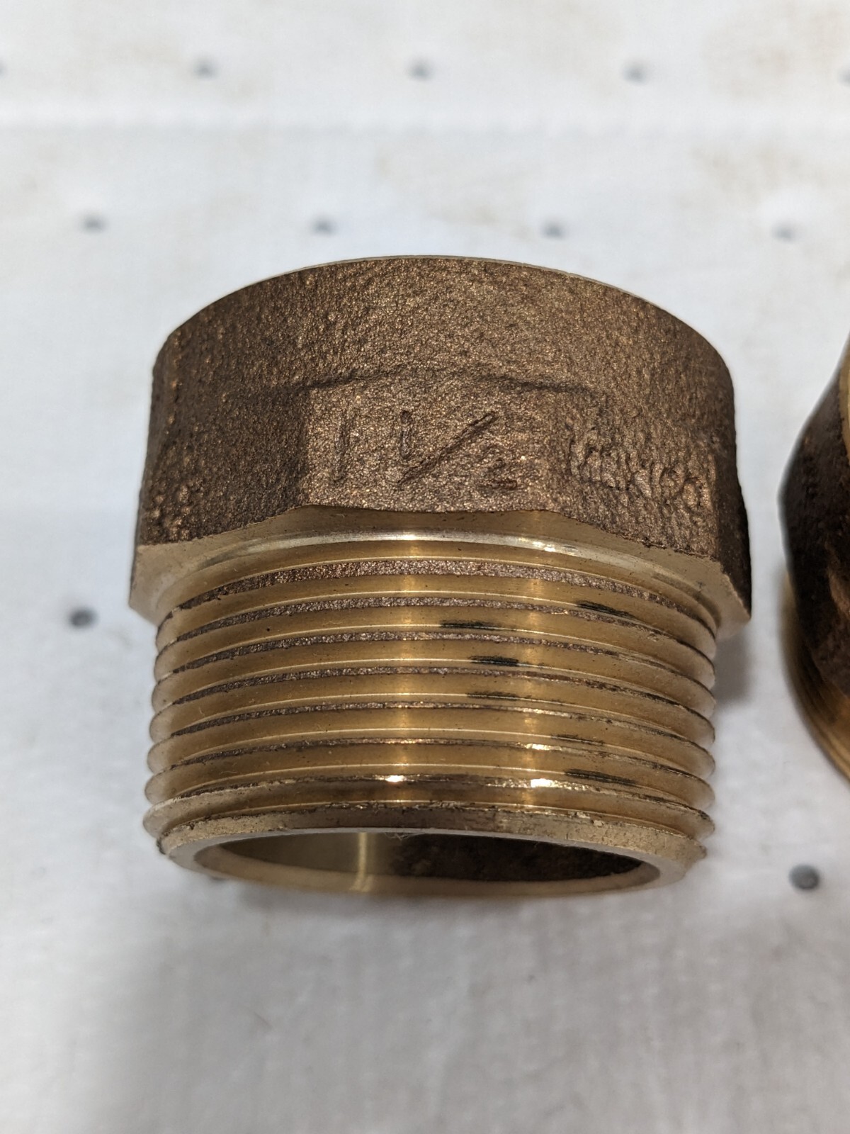 NIBCO Drain, Waste & Vent Hex Adapter: 1-1/2 x 1-1/4″ Fitting Qty 2 E030600