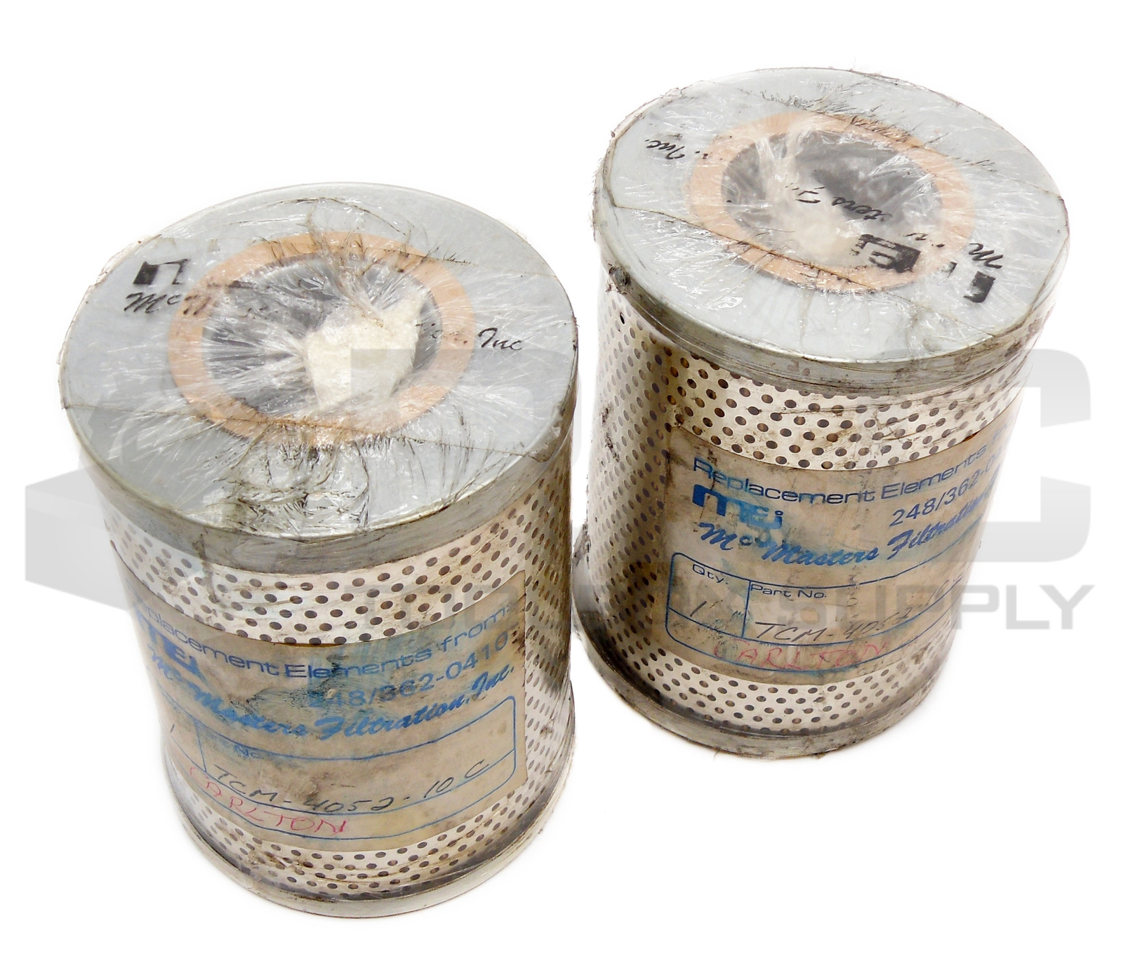 LOT OF 2 NEW McMASTERS FILTRATION INC. 248/362-0410 FILTER TCM-4052-10C