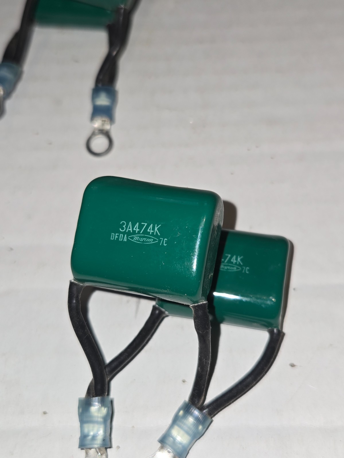 LOT of 2 MARCON CAPACITOR 3A474K DFDA 7G