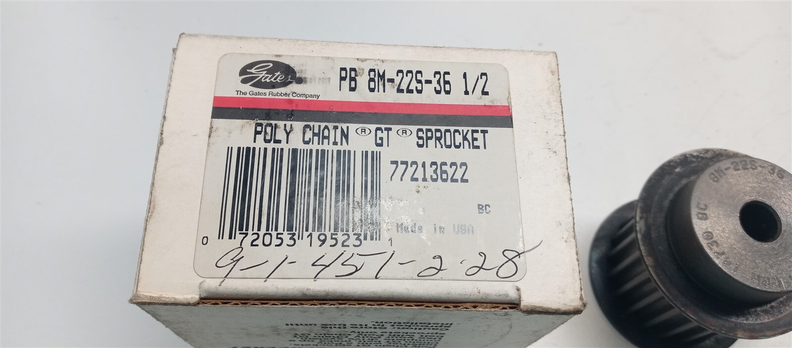 GATES 7721-3622 PB 8M-22S-36 1/2″ POLY CHAIN GT SPROCKET New