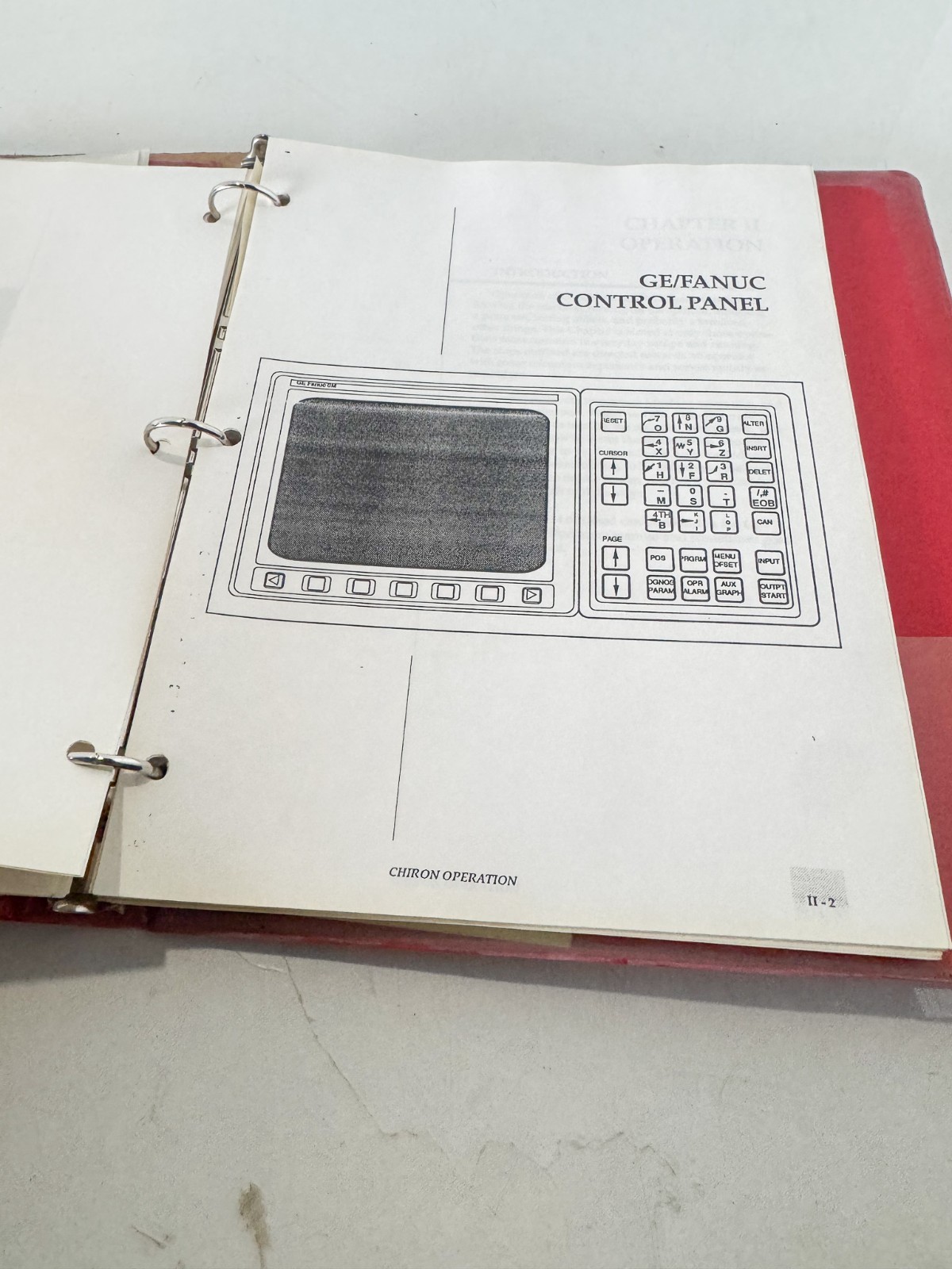 CHIRON FZ12-WM NO. 485-23 INSTRUCTION MANUAL CNC (EL25)