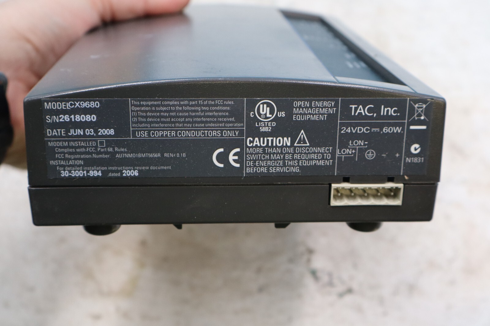 EXCELLENT! Andover Controls/Continuum NetController II CX9680