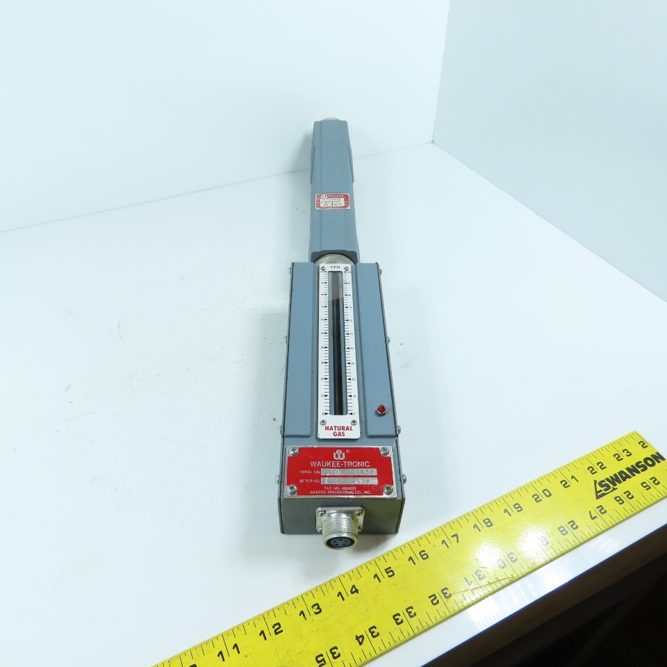 Waukee M-4 Flo-Meter Gas Flow Meter PR 12WCG W/ Waukee-Tronic Controller 1″ NPT