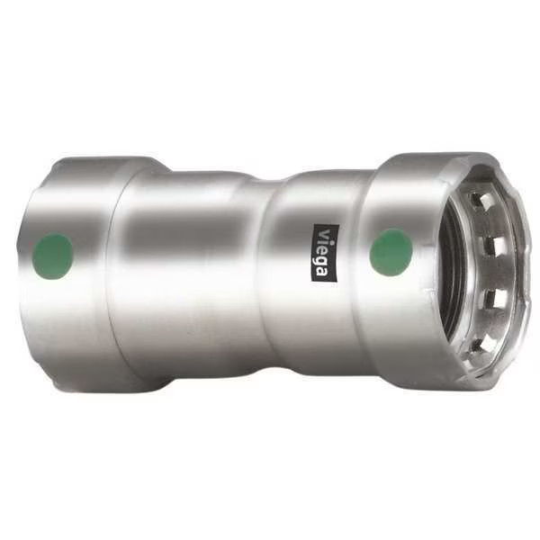 Viega 90300 Viega MegaPress coupling With stop, 1-1/2″ x 1-1/2″
