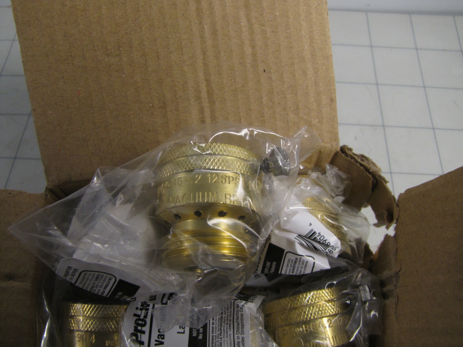 6-pk ProLine 3/4″ Brass Vacuum Breaker MPT x FPT 108-904 NEW