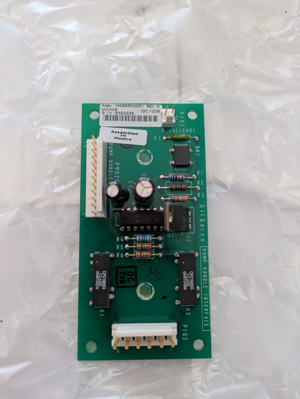 Gilbarco M05650A001 Pump Handle Interface Board (Encore 500/700 Dispensers)