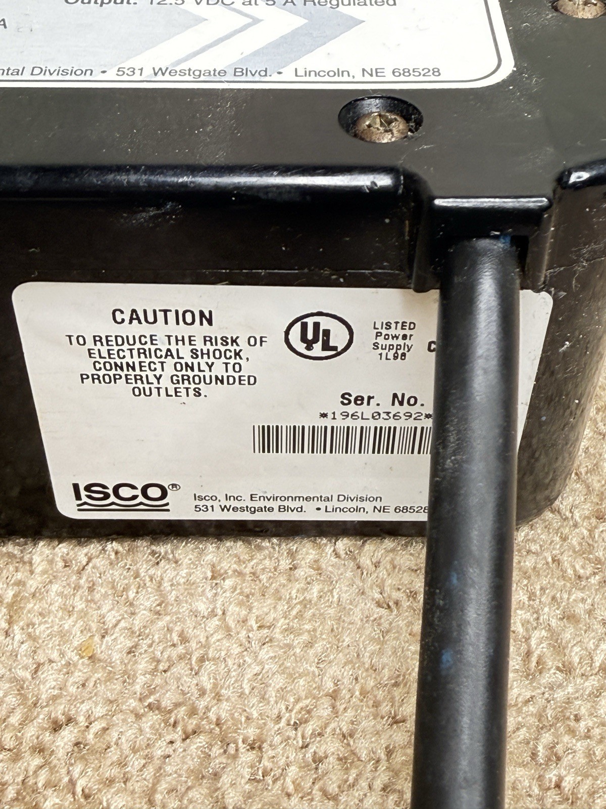 ISCO Model 913 High Capacity Power Pack 120V