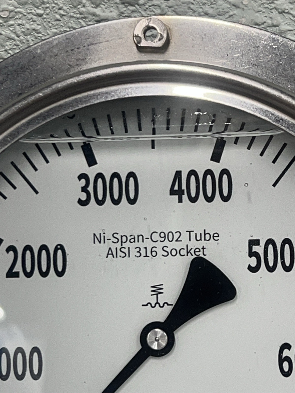 BADOTHERM Ni-Span -C902 Tube AISI 316 Spcket Pressure Gauge 6″ DIA