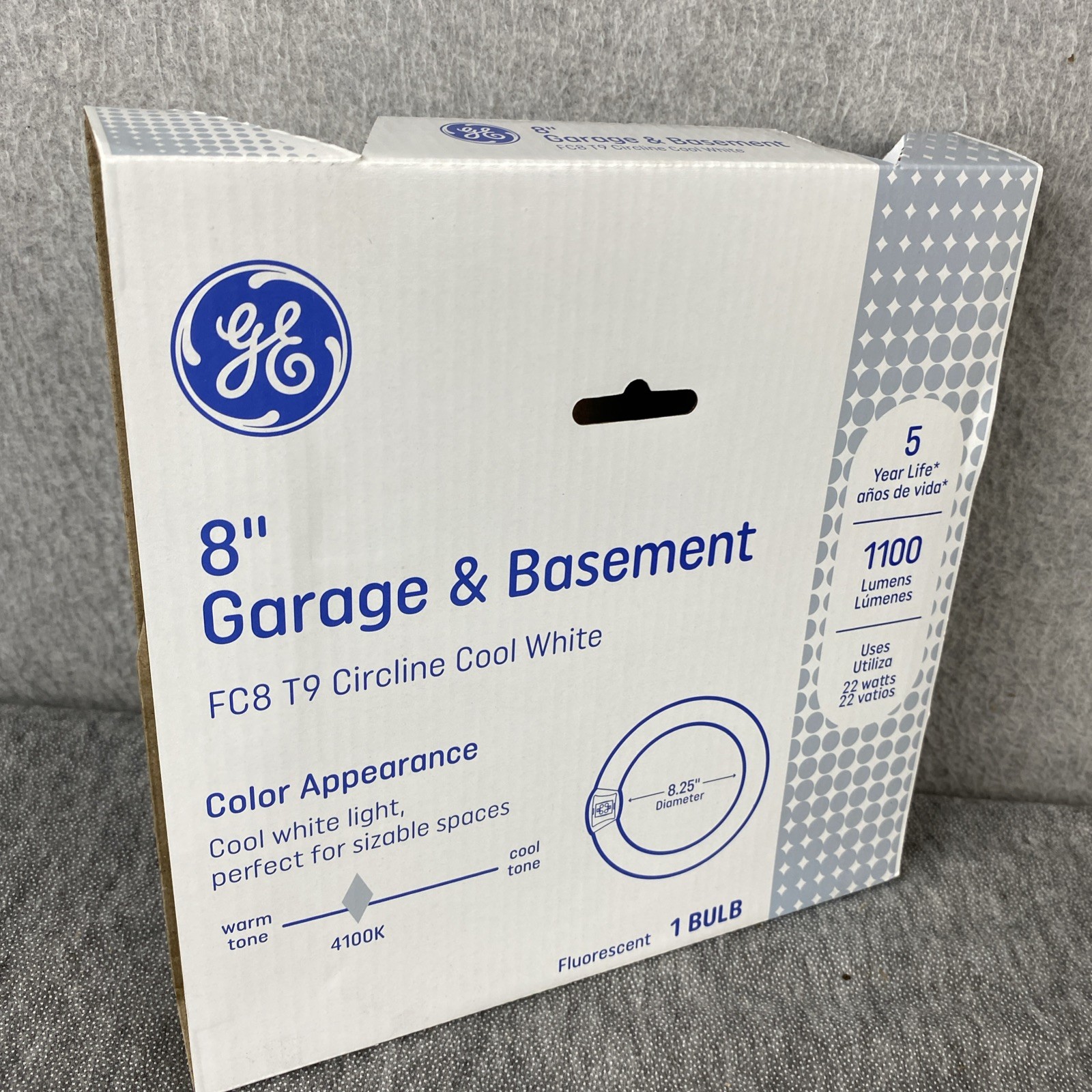 GE Lighting FC8T9/CW Circline Fluorescent Lamp 8″ 22W 4100K Cool White NEW✅