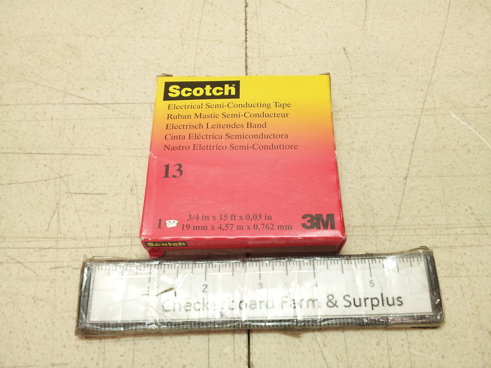 NOS 3M Scotch Electrical Semi-Conducting Tape 13 5E0057 3/4″ x 15′ x 0.03″