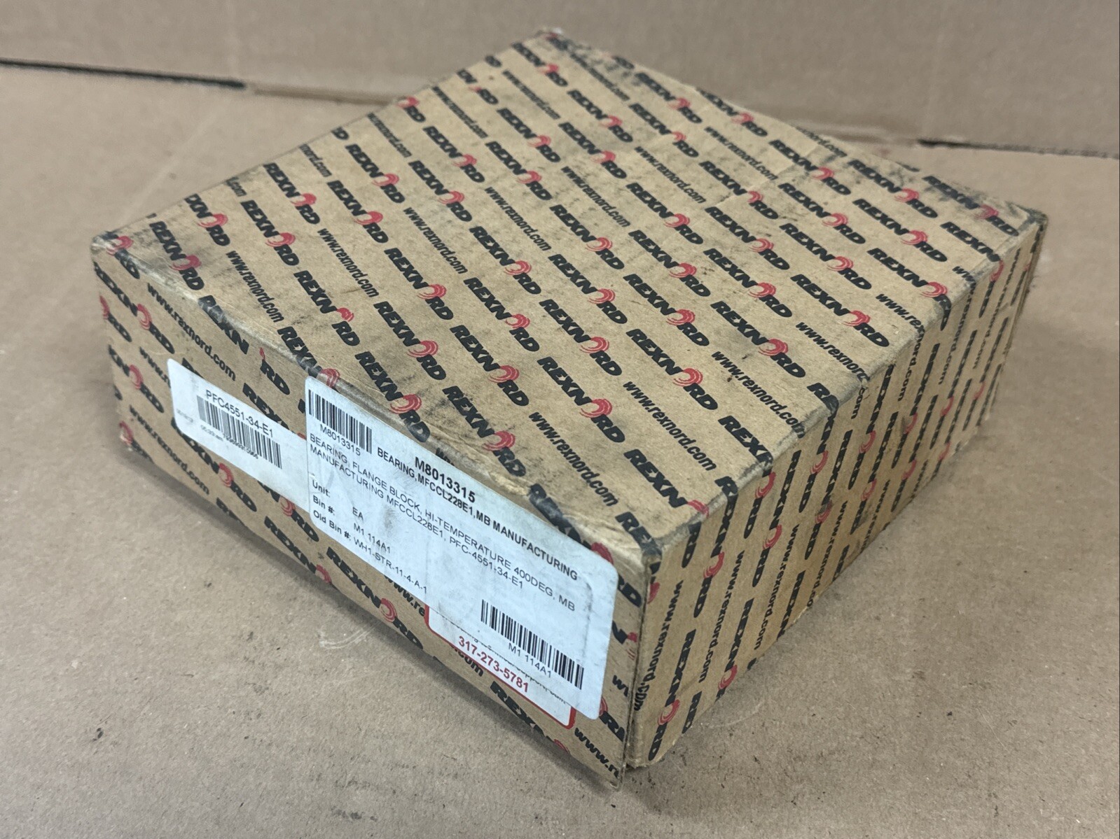 NEW Rexnord PFC4551-34-E1 4 Hole Flange Mount Bearing 1-3/4” PFC4-10 FAST SHIP