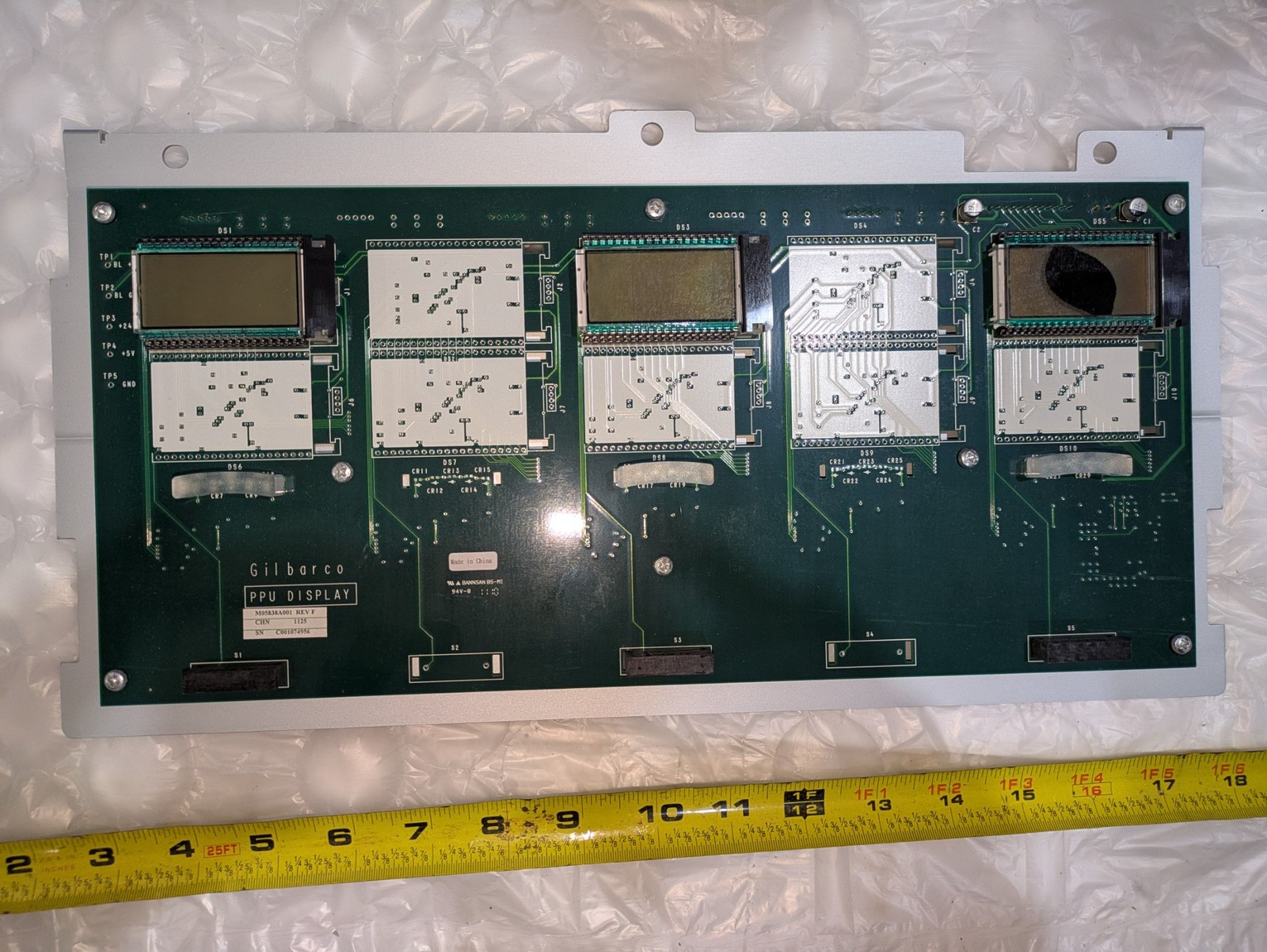 GILBARCO PPU DISPLAY M05838A001 REV F M06194A001 REV C 1125 CHN