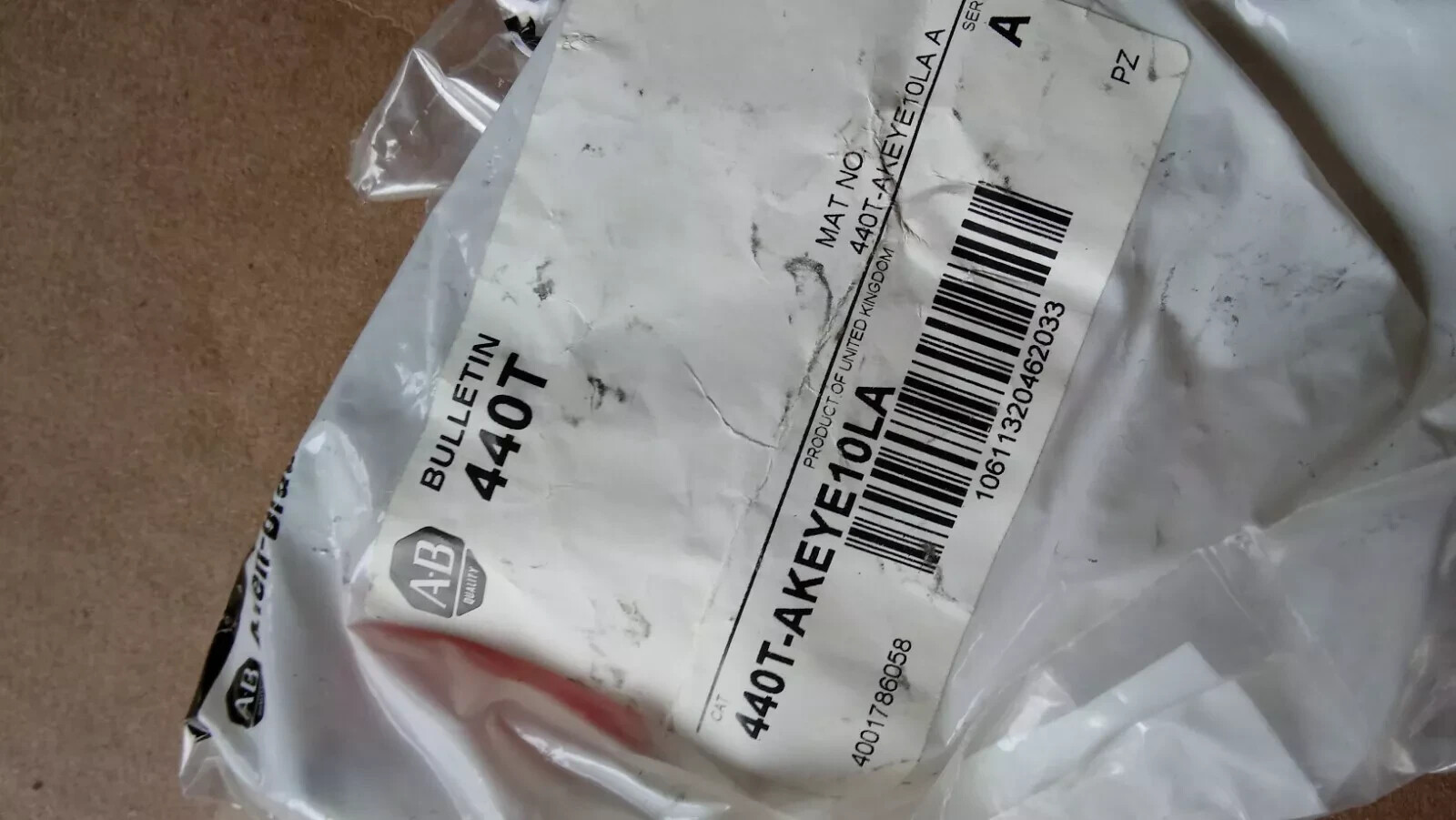 New Allen Bradley 440T-AKEYE10LA 440T-AKEYE10 “La” Interlock Key – KEY ONLY