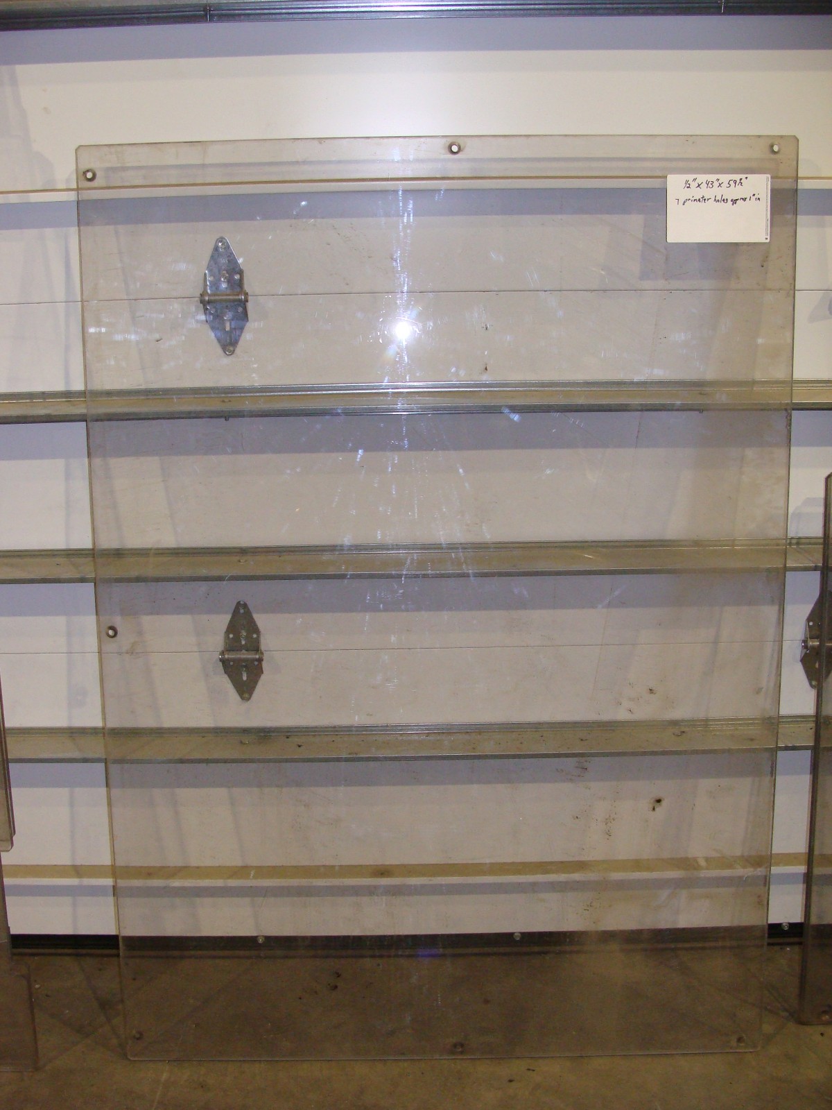 (6) 1/2″ & (1) 3/8″ PIECES OF PLEXIGLASS ASSORTED SIZES SEE PICS & FULL DESCR.