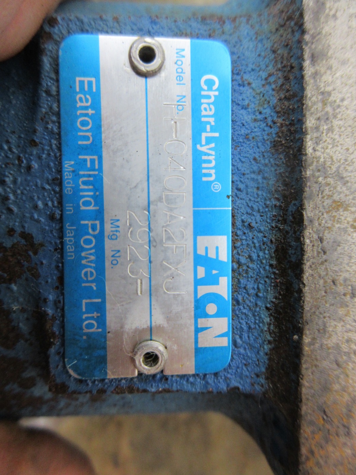 SAEILO ANL-250 SPRINT 250 CHAR-LYNN EATON FLUID POWER MOTOR H-040DA2FXJ