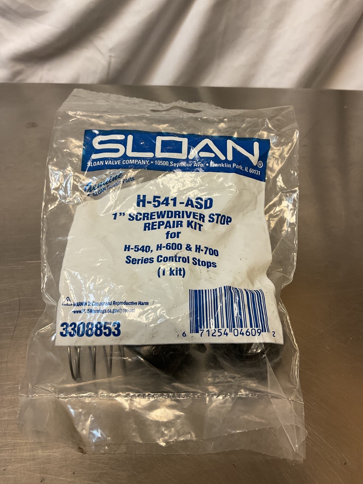 Sloan Valve Co. 3308853 Urinal Flush Valve Stop Repair Kit (H-541-ASD)