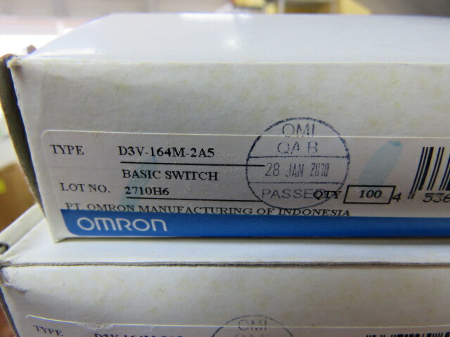 Omron Electronic Components D3V-164M-2A5 Qty of 12 per Lot SWITCH Switch sim ro