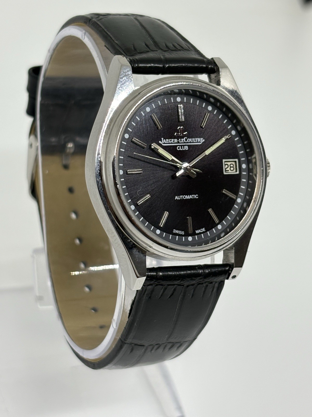 Vintage Jaeger-LeCoultre 25 Jewels Automatic Swiss Made Men’s Watch Black Dial