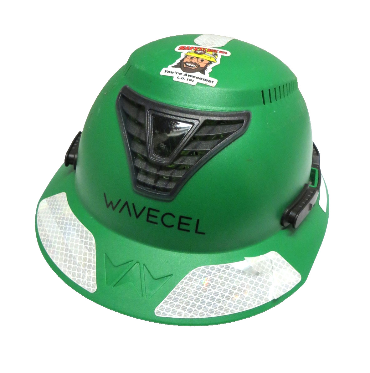 Wavecel Safety Helmet Hard Work Hat T2+ GREEN Class C size 53-63cm Wave Cel t2