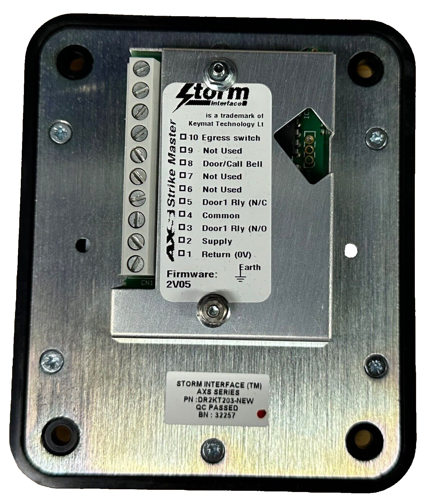 Storm Interface AXS Series 12 Key Toughened Metal Keypad, 12 Key, IP65