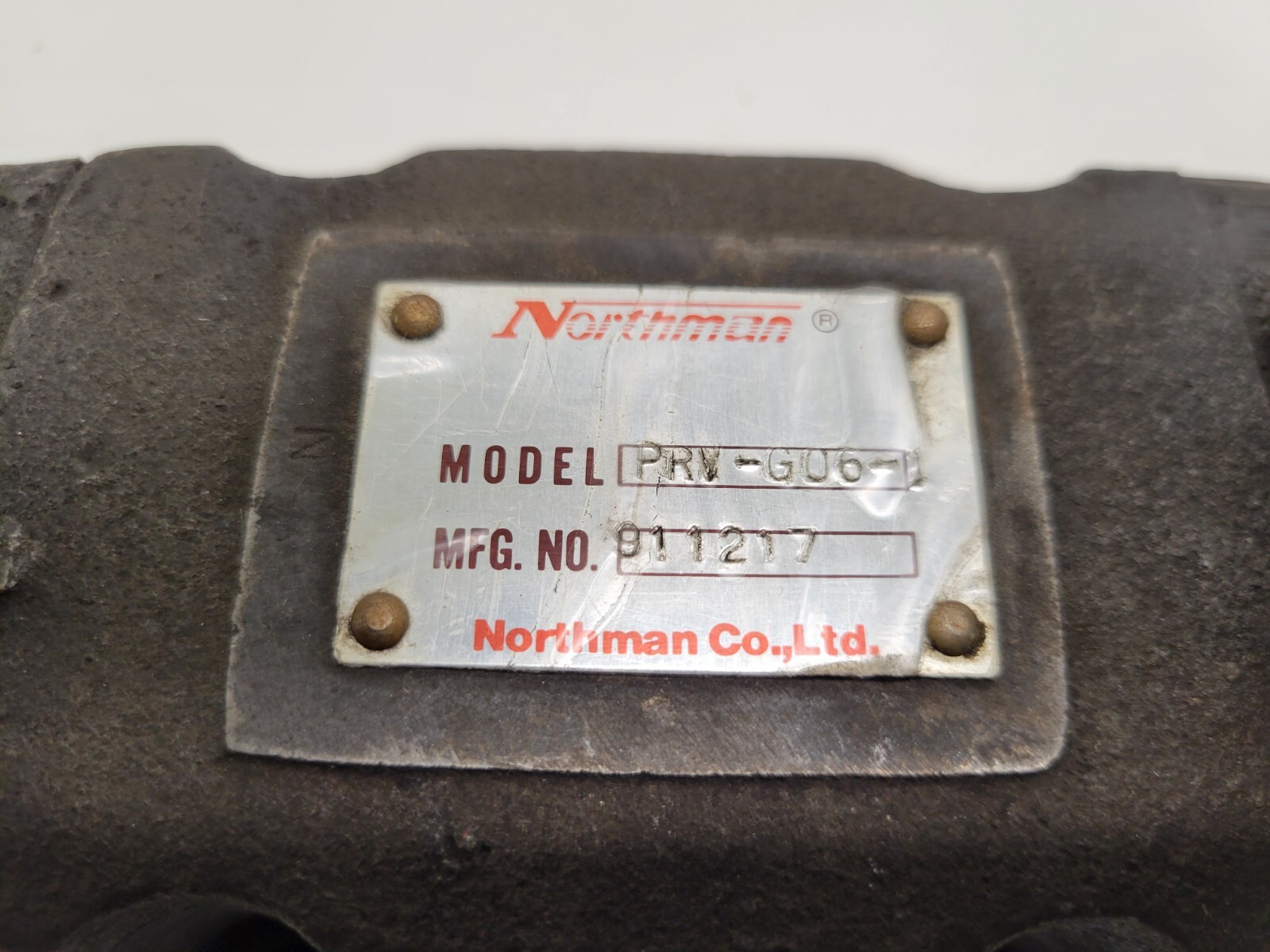 NEW OLD STOCK! NORTHMAN HYDRAULIC VALVE PRV-G06-1 911217