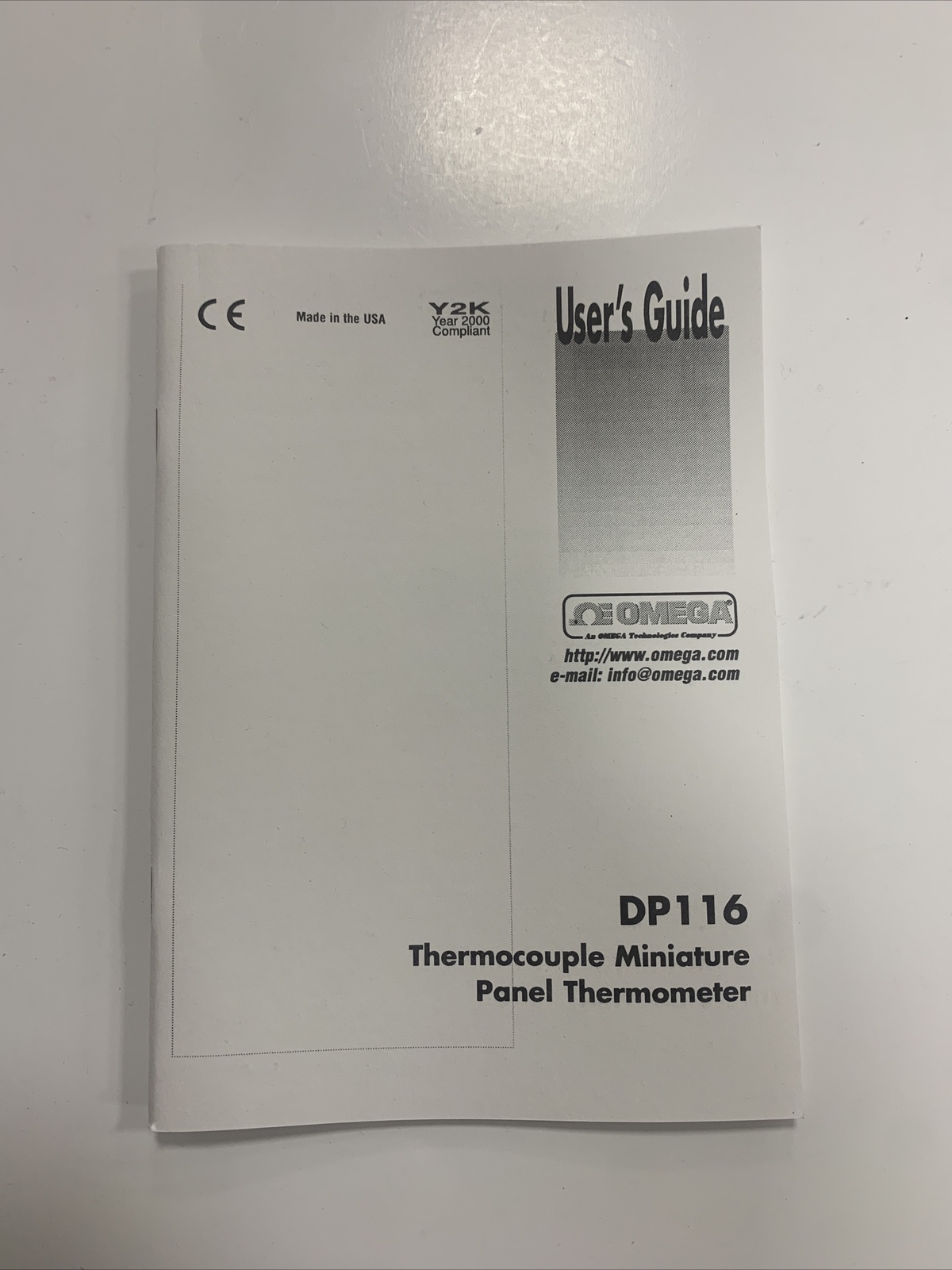 Omega DP116-TF1 Temperature Indicator – NEW