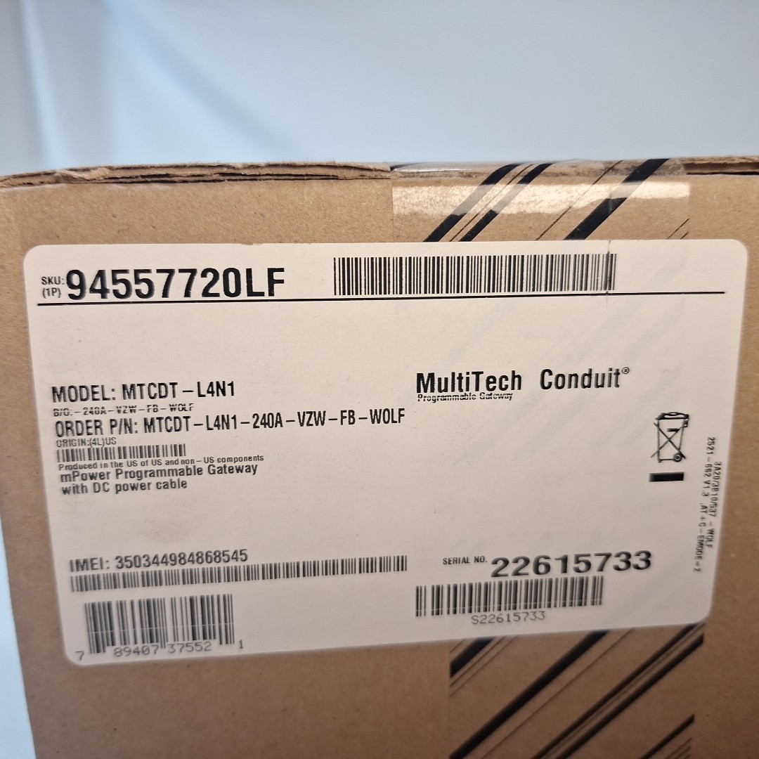 MULTITECH 94557720LF Conduit Gateway MTCDT-L4N1-240A-VZW-FB-WOLF