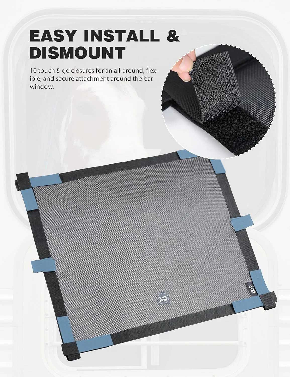 Tackmore Horse Trailer Window Screen Mesh Trailer Safety Bar Window Screen with