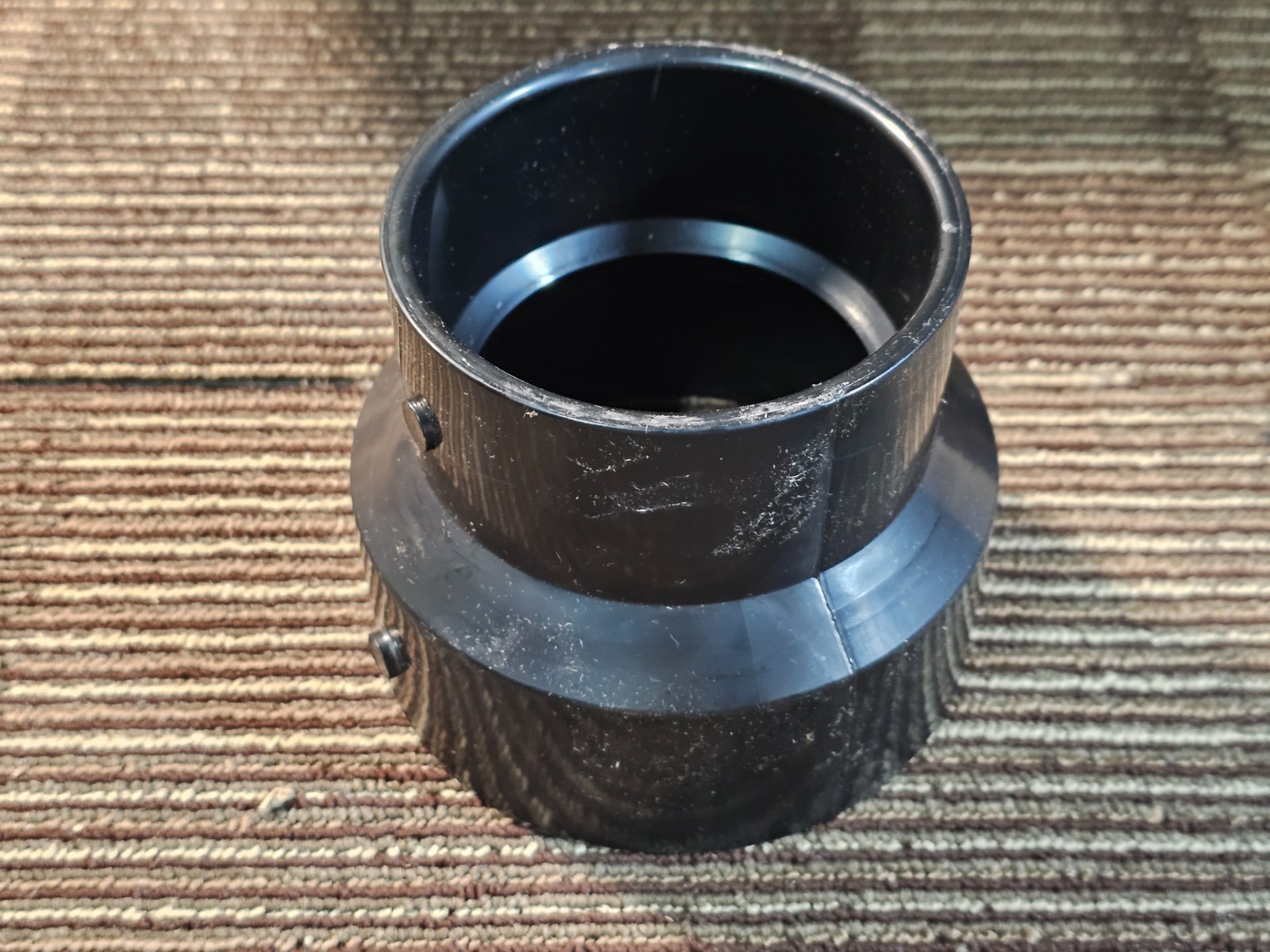 (QTY 10) NIBCO I010000 5801 4″ x 3″ Hub x Hub ABS DWV Reducing Coupling, Black