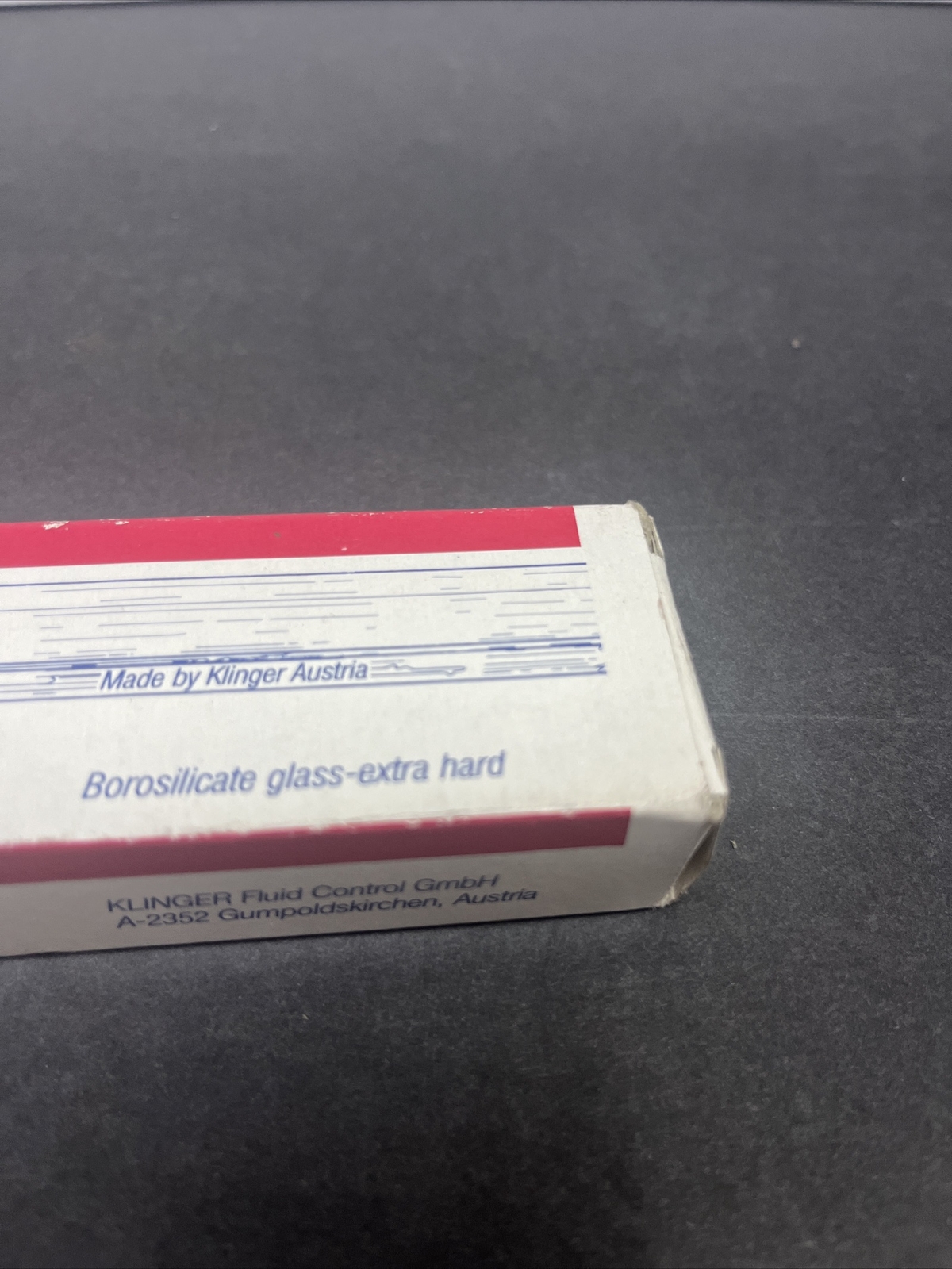 RARE VTG KLINGER MIL-G-16356 TRANSPARENT GLASS B-7 NEW OLD STOCK MADE IN AUSTRIA