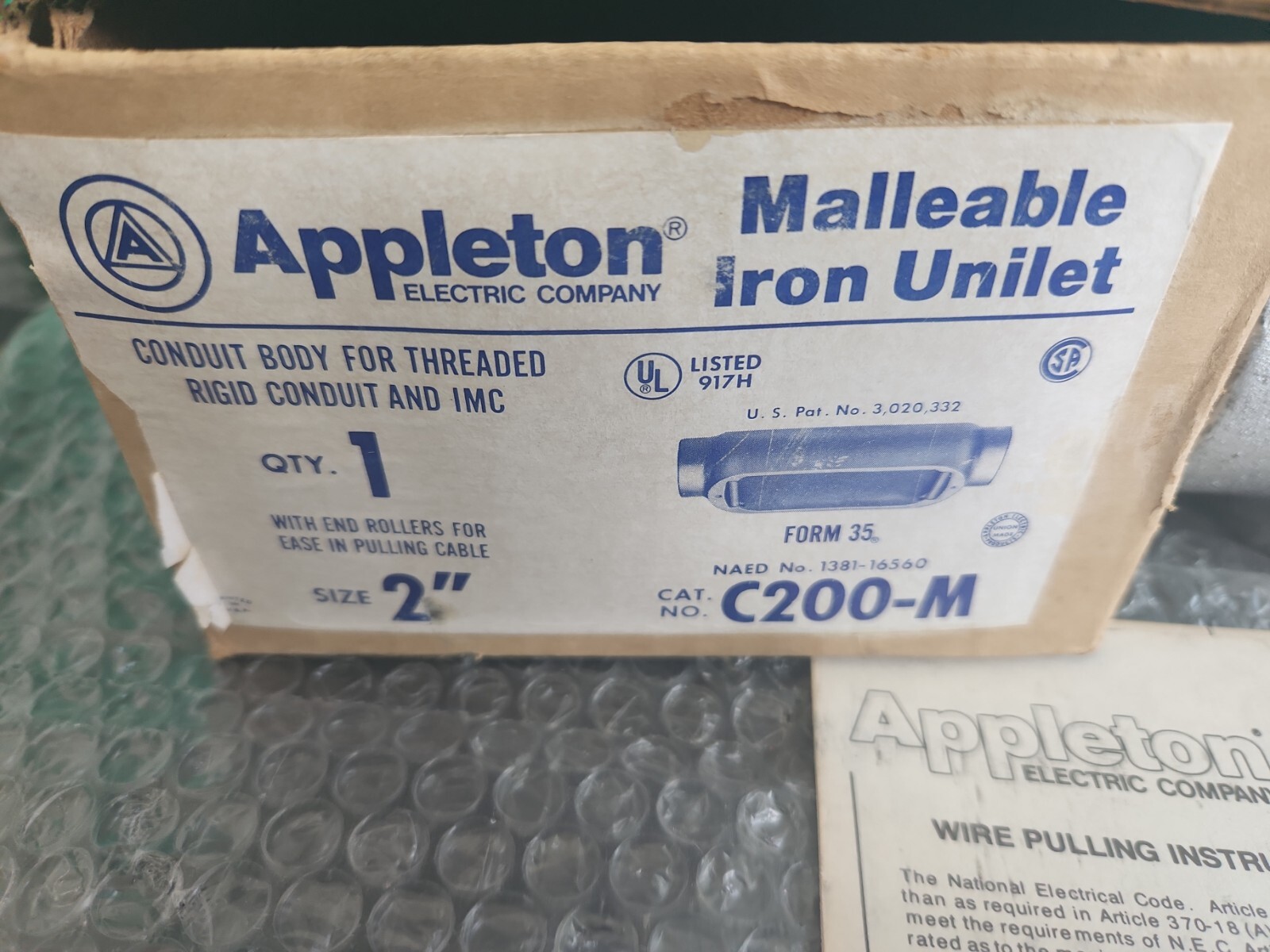 Appleton C200-M Conduit Unilet 2″ Thread ||⚡️🇺🇸 SHIP